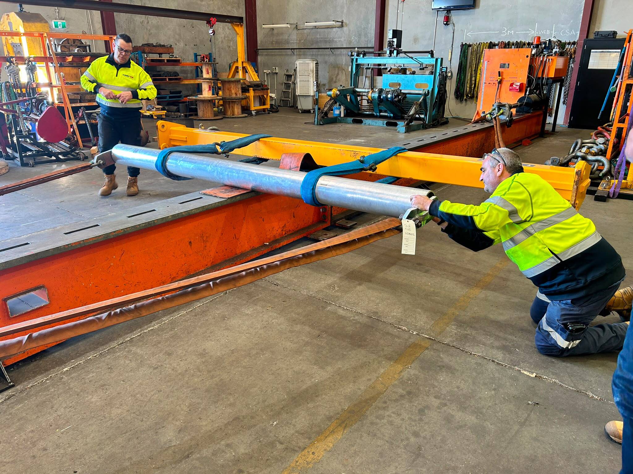 Techmine’s New 5-Tonne Pulling Beam Successfully Completes Load Testing